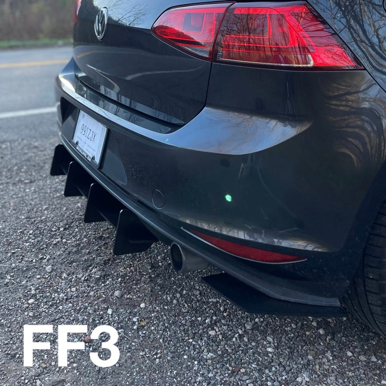 Beri-Backer Rear Diffuser Fin Pack for MK7 GTI