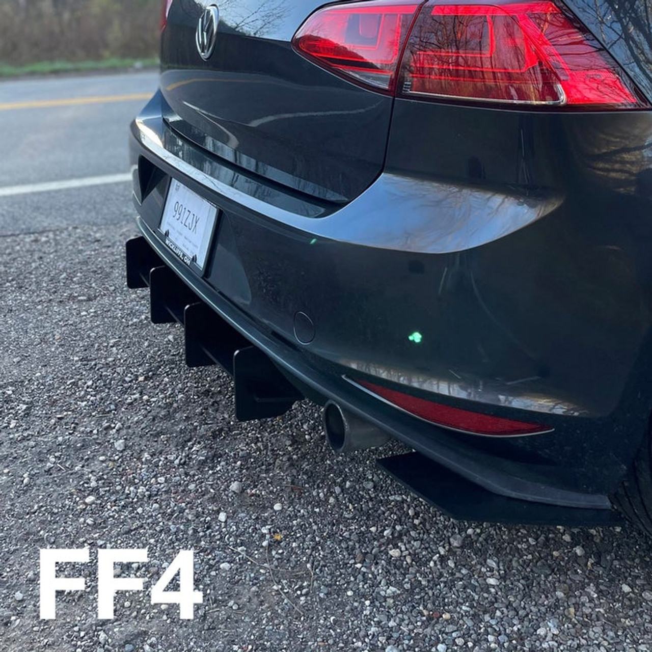 Beri-Backer Rear Diffuser Fin Pack for MK7 GTI