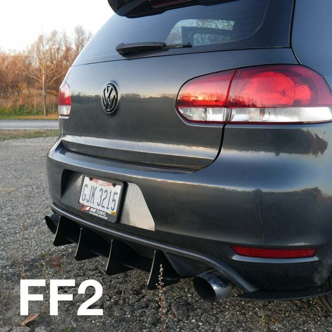 Beri-Backer Rear Diffuser Fin Pack for MK6 GTI