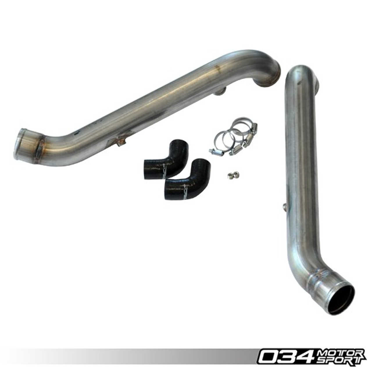 034Motorsport Stainless Steel Bi-Pipe Set w/ WMI Bungs for B5 & C5 2.7TT