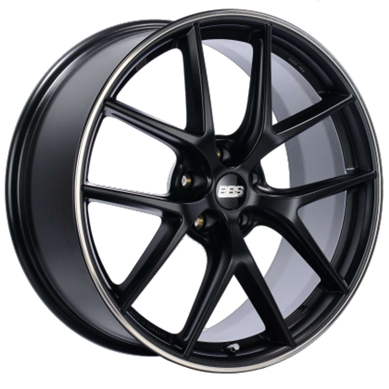 BBS CI-R - Satin Black w/ Polished Rim Protector