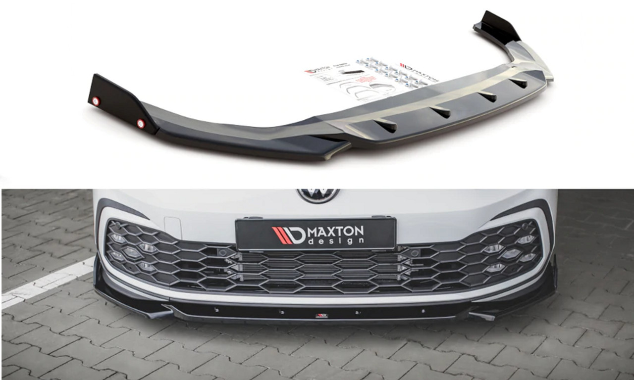 Maxton Design Front Splitter & Flaps V.2 for MK8 GTI