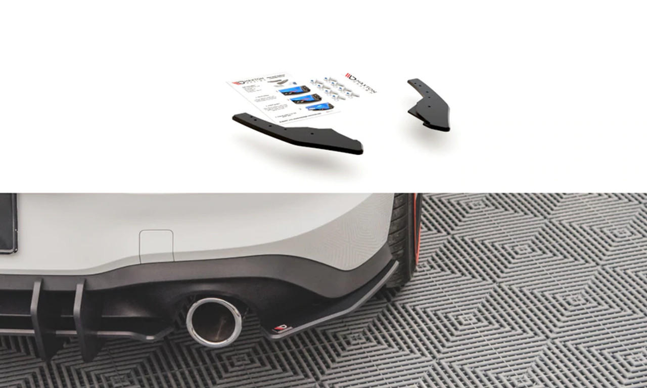 Maxton Design Racing Durability Rear Side Splitters for MK8 GTI