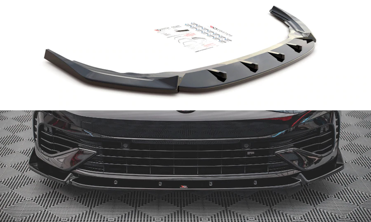 Maxton Design Front Splitter V.2 for MK8 Golf R