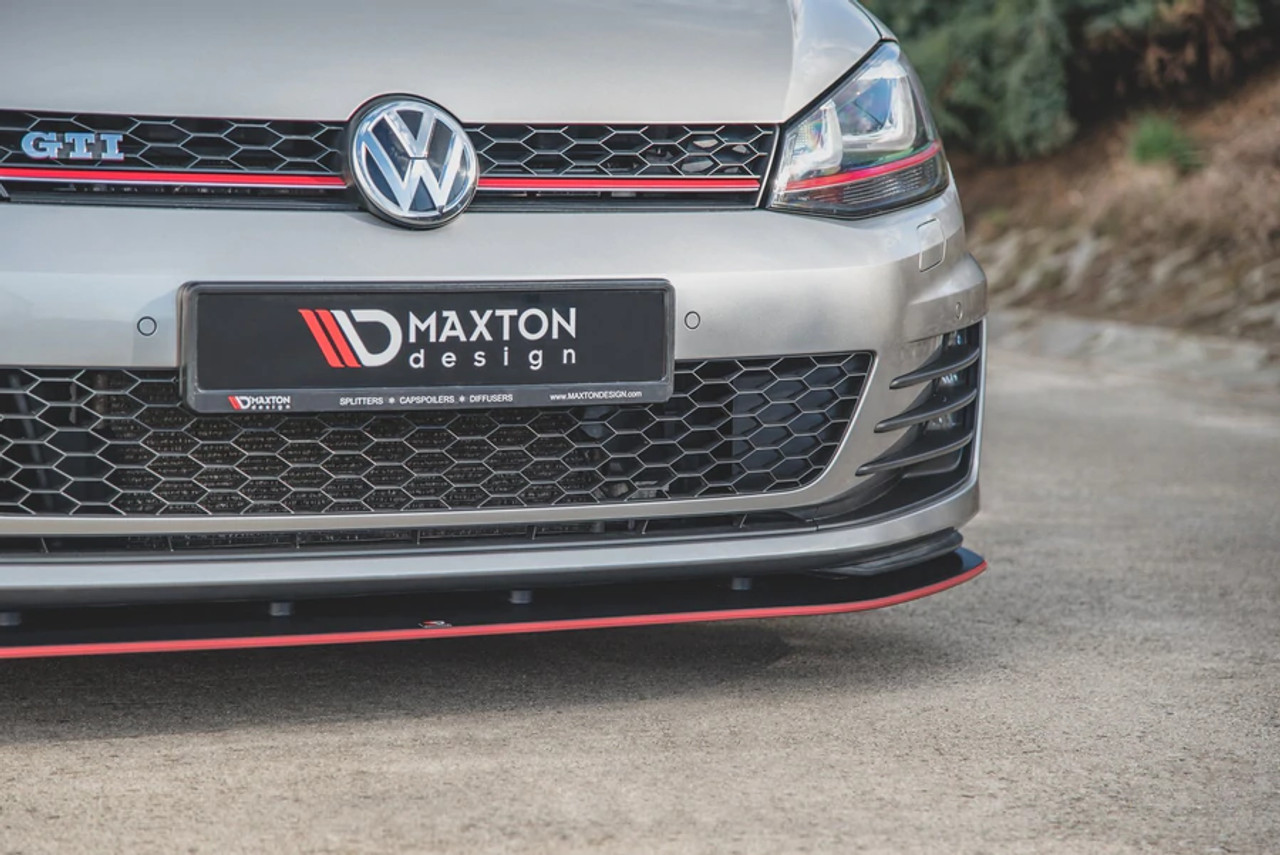 Maxton Design Racing Durability Front Splitter for MK7 GTI