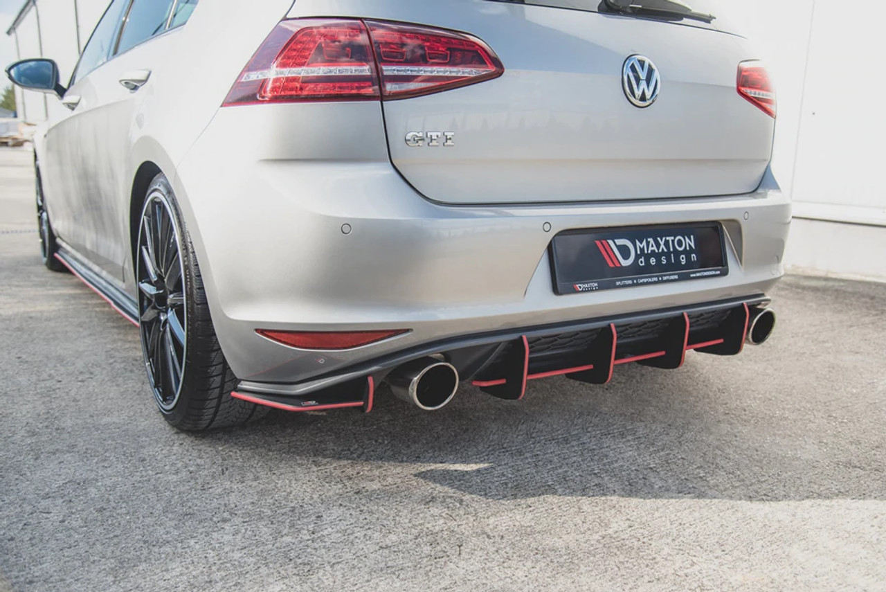 Maxton Design Racing Durability Rear Diffuser V.1 for MK7 GTI