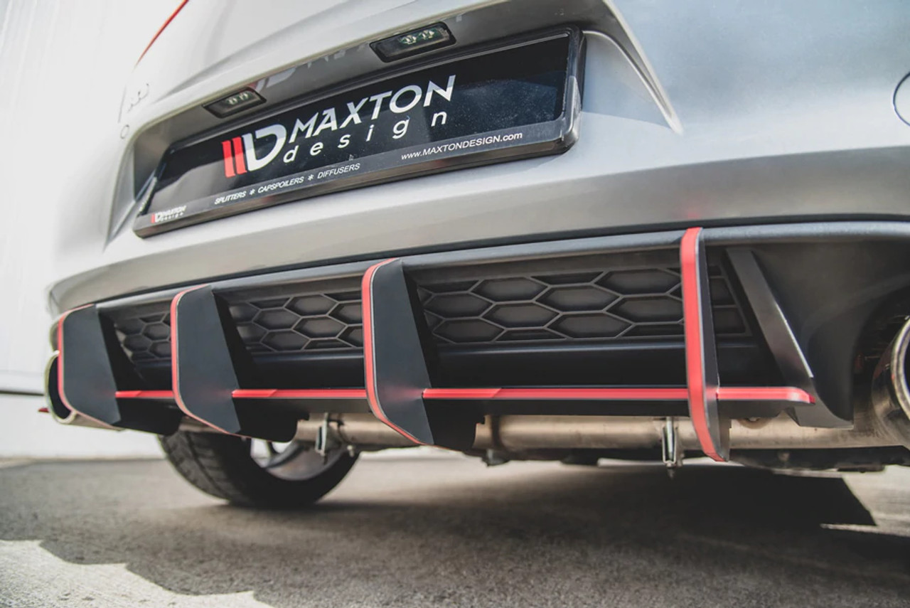 Maxton Design Racing Durability Rear Diffuser V.2 for MK7 GTI