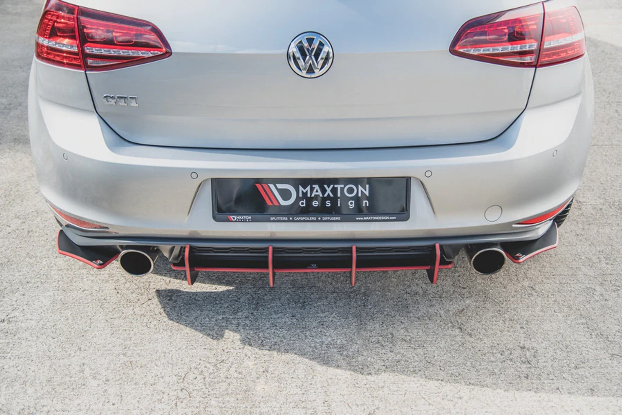 Maxton Design Racing Durability Rear Diffuser V.2 for MK7 GTI