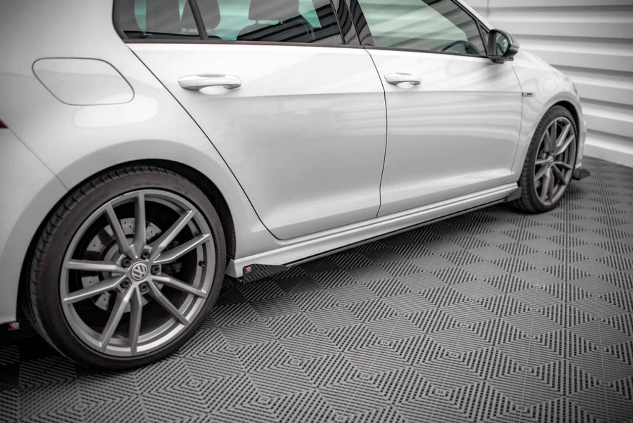 Maxton Design Street Pro Side Skirt Diffusers & Flaps for MK7 Golf R