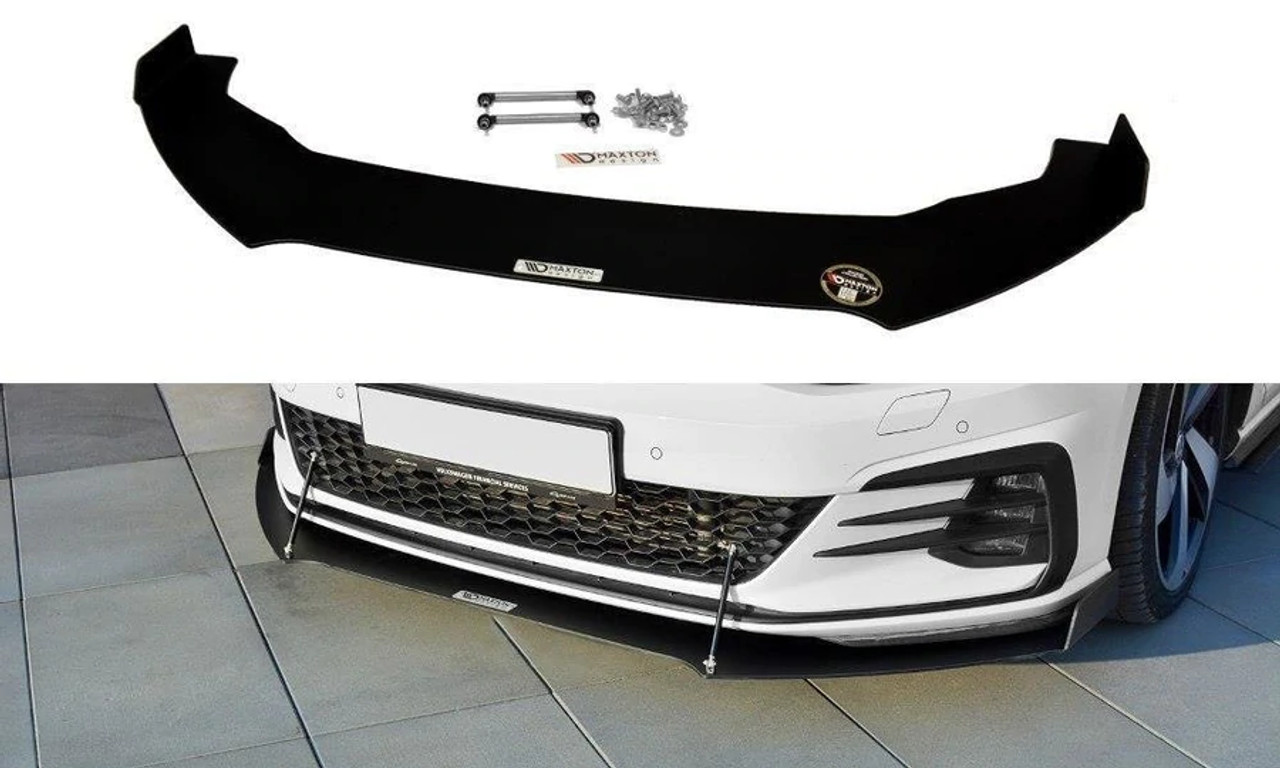 Maxton Design Front Racing Splitter V.2 for MK7.5 GTI