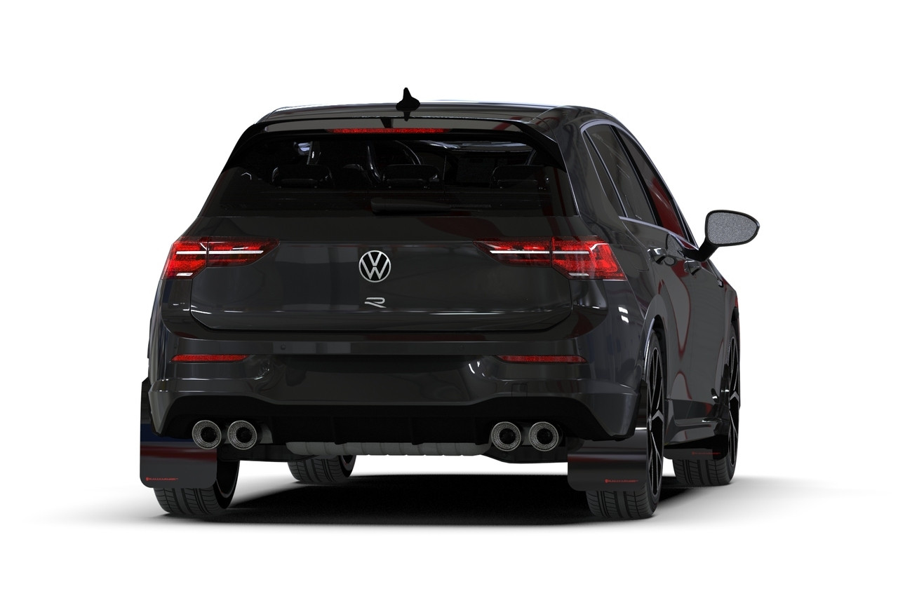 Rally Armor UR Black w/ Red logo Mud Flaps for MK8 GTI & Golf R