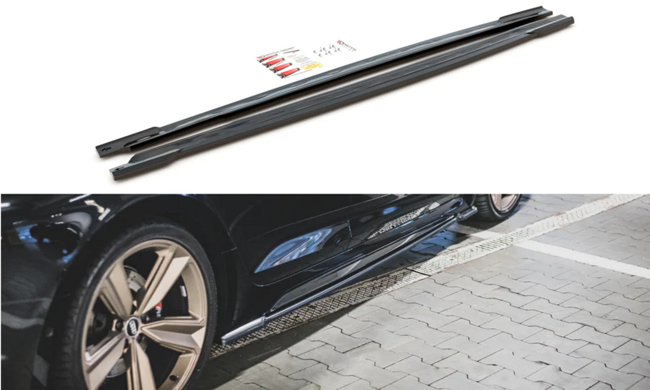 Maxton Design Side Skirt Diffusers for B9 RS5 Sportback Facelift