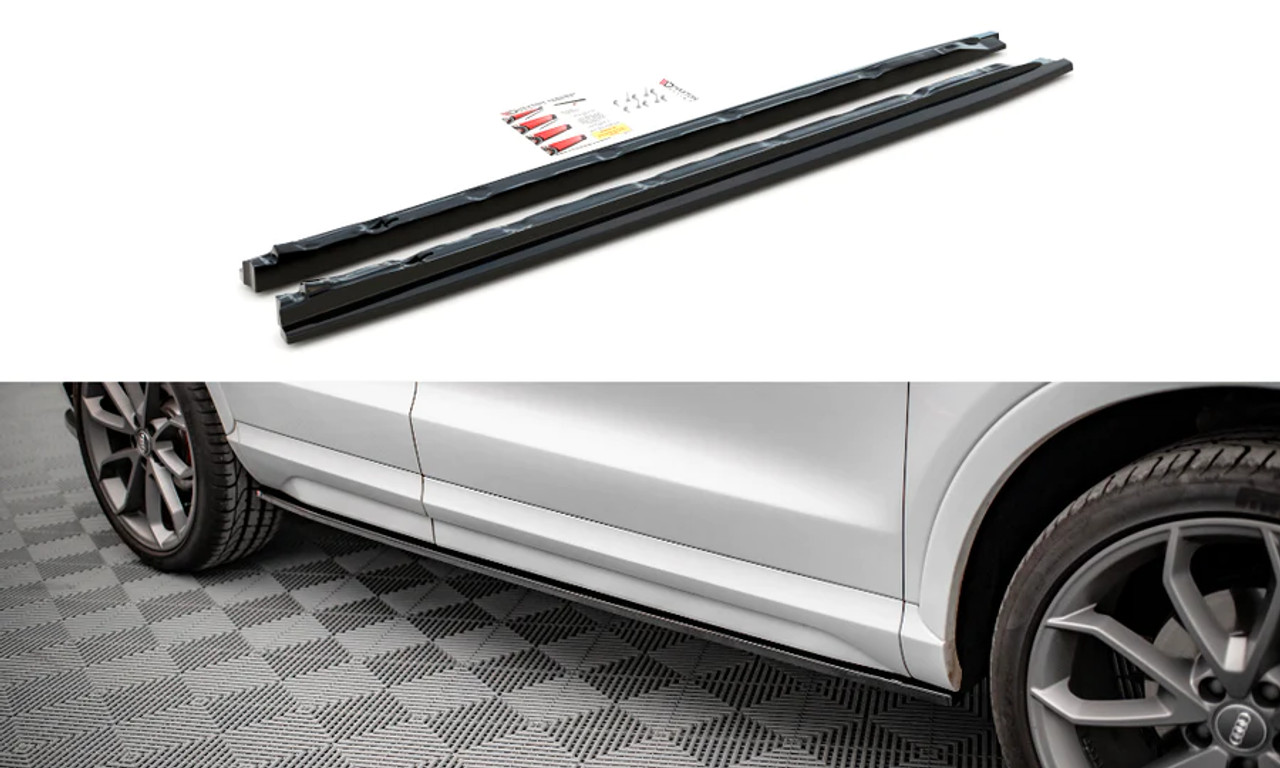 Maxton Design Side Skirt Diffusers for 8U Q3 S-Line Facelift