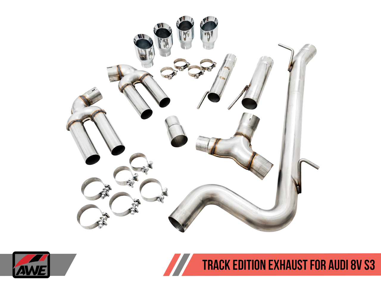 AWE Track Edition Catback Exhaust for 8V S3