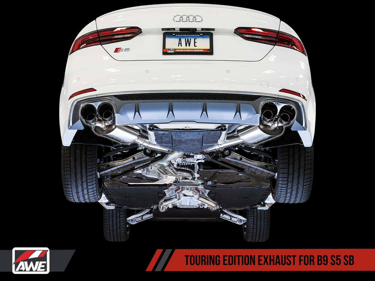 AWE Touring Edition Catback Exhaust for B9 S5 Sportback