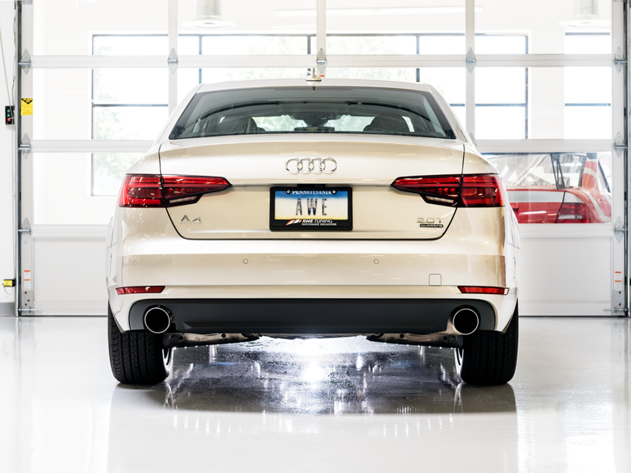 AWE SwitchPath Catback Exhaust for B9 A4 (Includes Downpipe)
