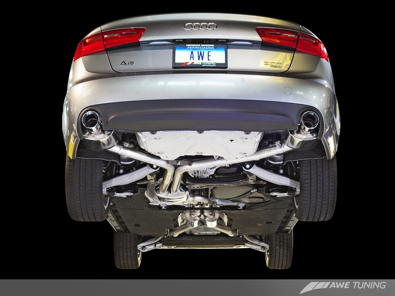 AWE Touring Edition Catback Exhaust for C7 A6 3.0T