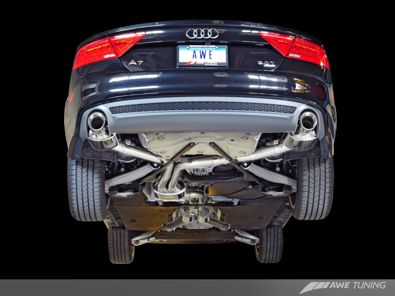 AWE Touring Edition Catback Exhaust for C7 A7 3.0T
