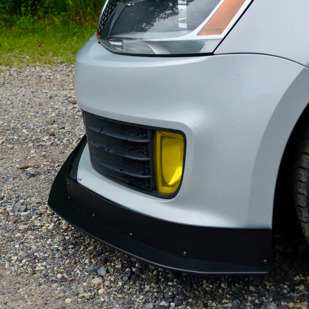 CJM Industries V2 Chassis Mounted Front Splitter w/ Air Dam for 2012-2014 MK6 GLI (60mm Lip)