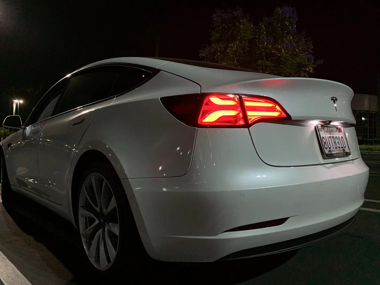 AlphaRex Pro Series LED Tail Lights for Tesla Model 3 & Model Y (w/o Amber signals) - Jet Black