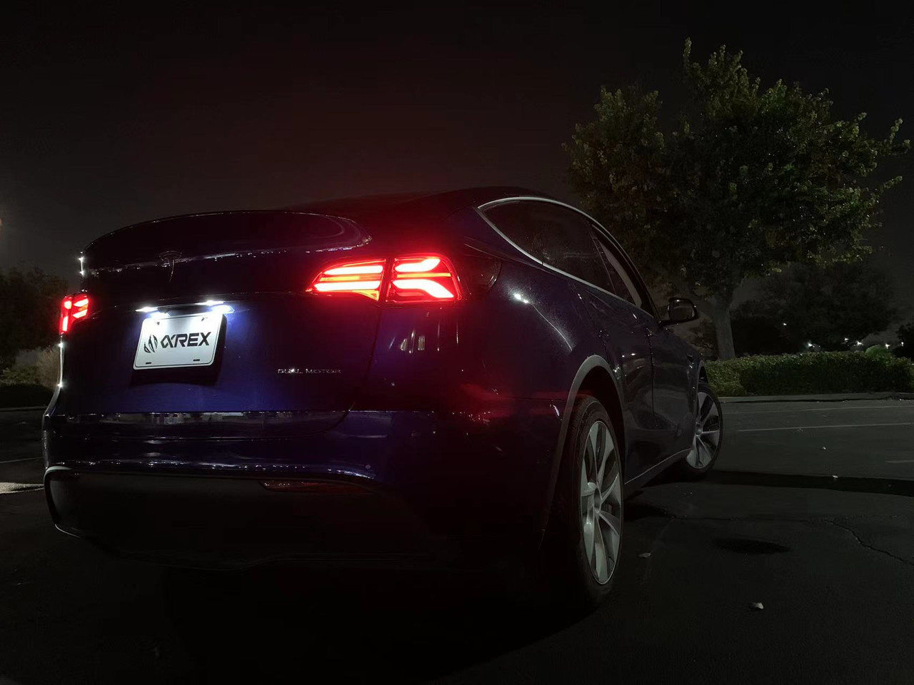 AlphaRex Pro Series LED Tail Lights for Tesla Model 3 & Model Y (w/o Amber signals) - Red Smoke