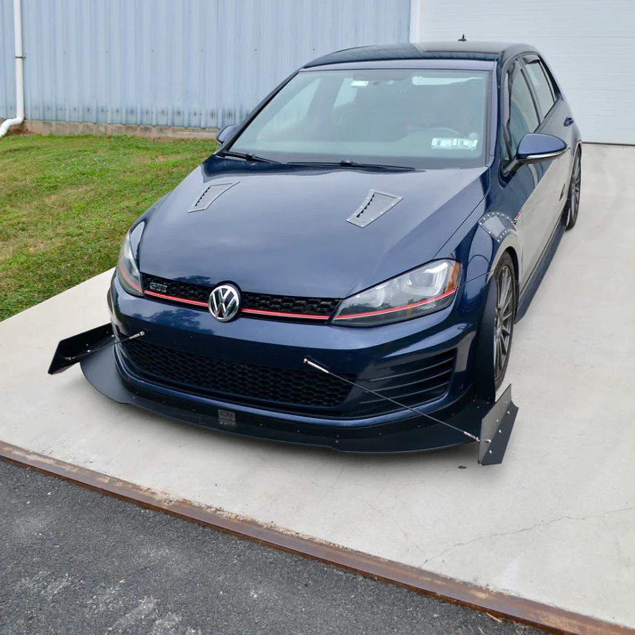 CJM Industries V3 CFD Tested Chassis Mounted Front Splitter for MK7 Golf R