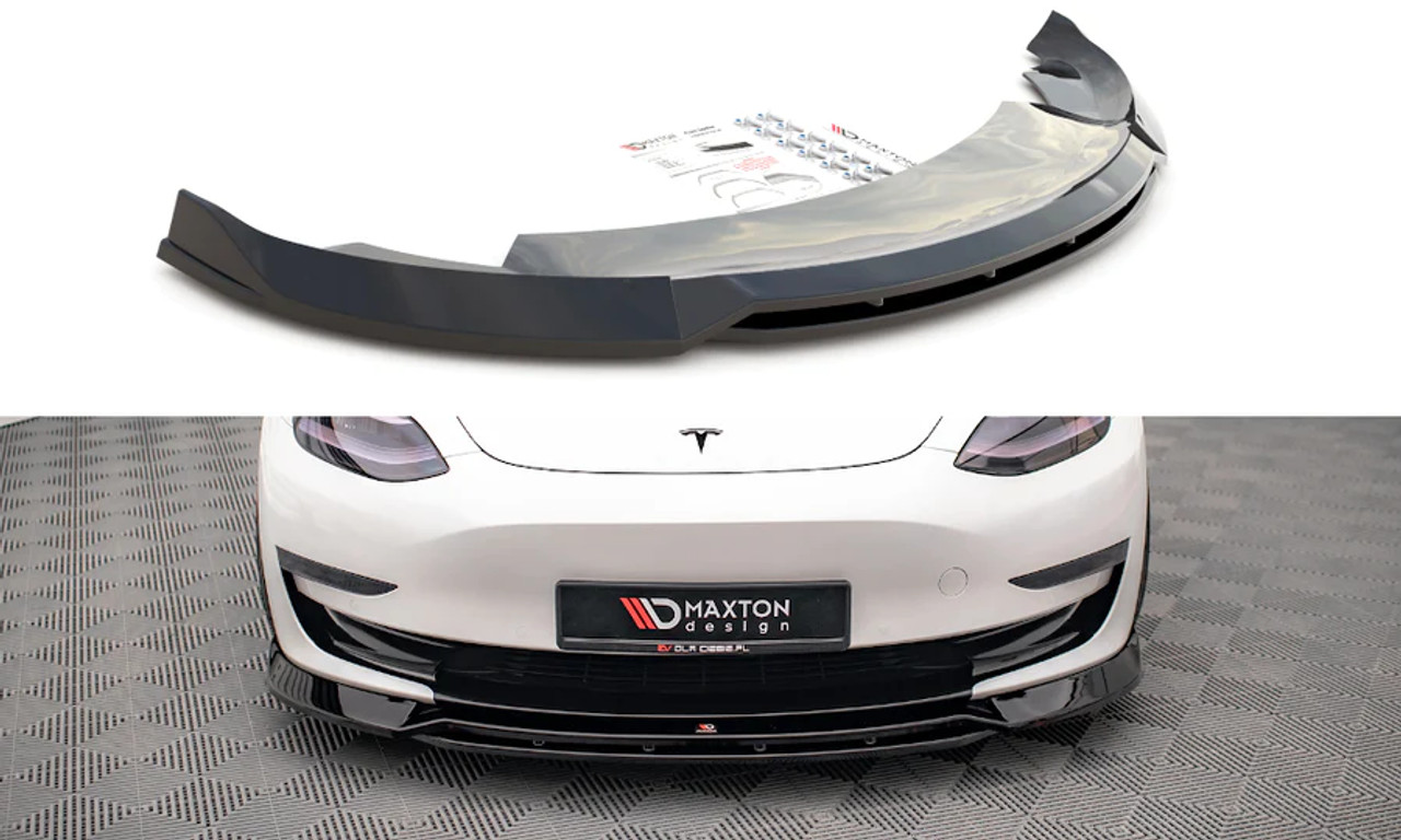 Maxton Design Front Splitter V.3 for Tesla Model 3