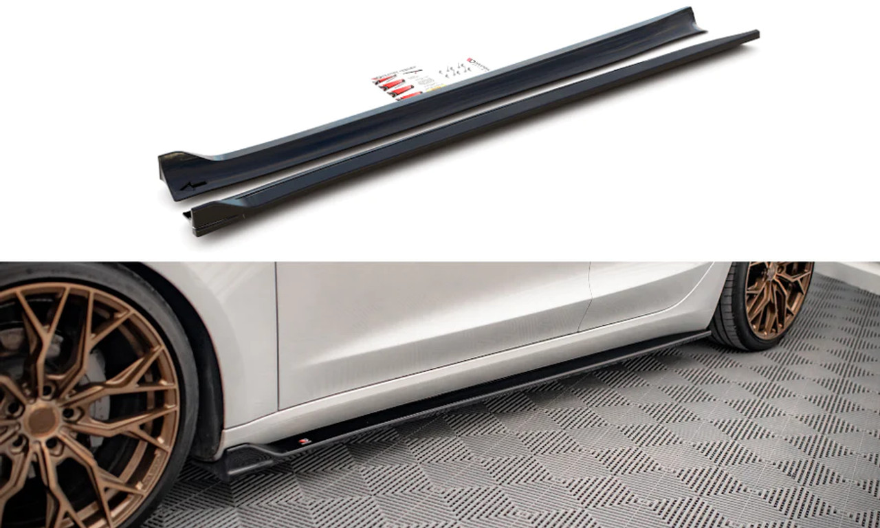 Maxton Design Side Skirt Diffusers V.2 for Tesla Model 3