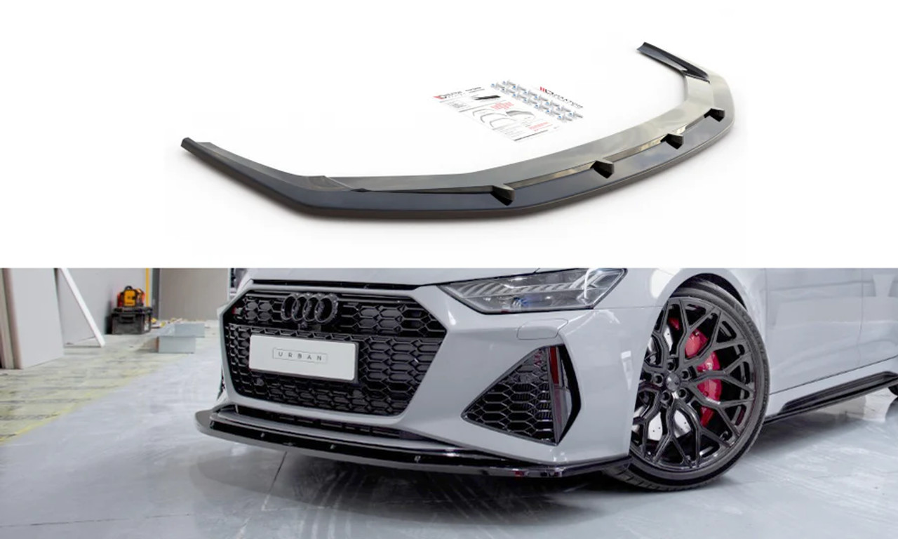 Maxton Design Front Splitter V.2 for C8 RS6 & RS7