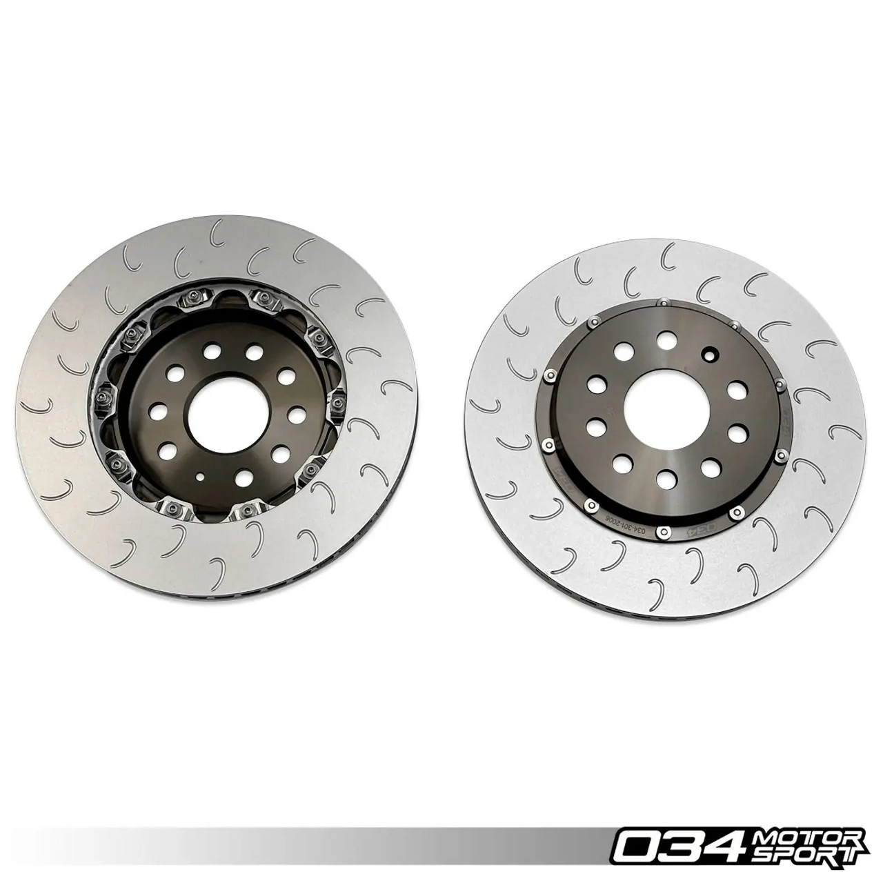 034Motorsport 2-Piece Floating Rear Brake Rotor Upgrade Kit for MQB & MQB Evo - 310x22