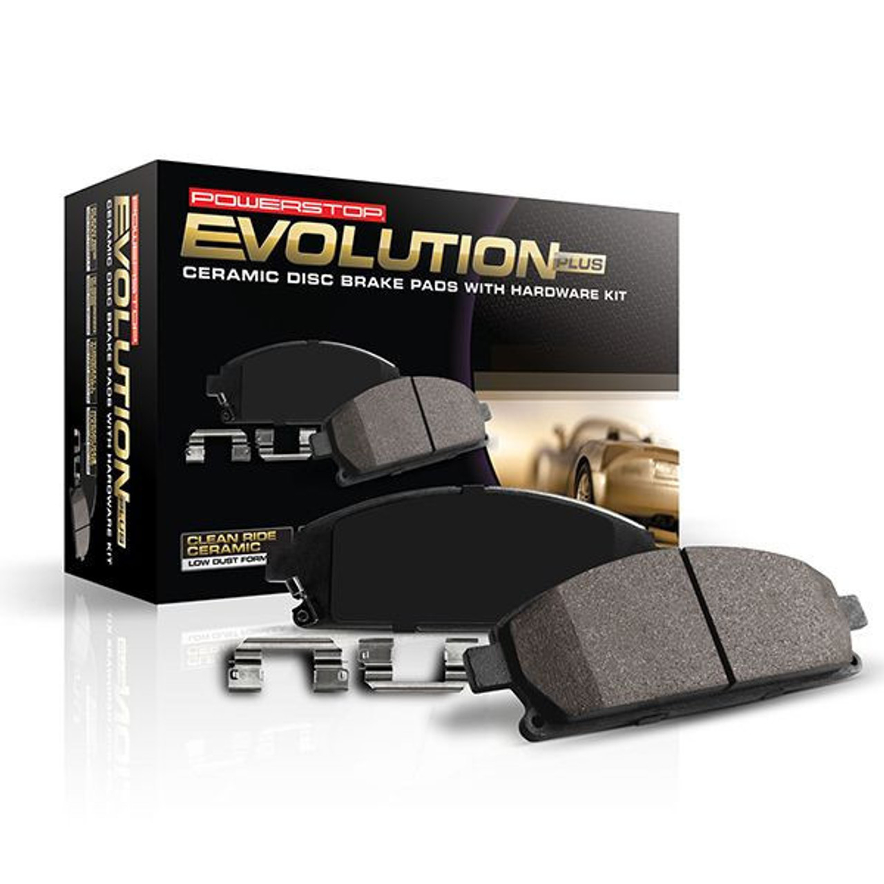 PowerStop Z17 Evolution Ceramic Front Brake Pads (fits 312mm & 288mm rotors)