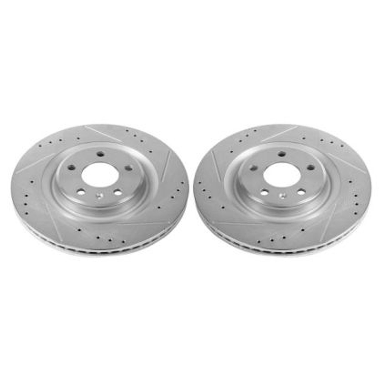 PowerStop Evolution Drilled, Slotted & Zinc Plated Rear Brake Rotors 330x22 (Pair)