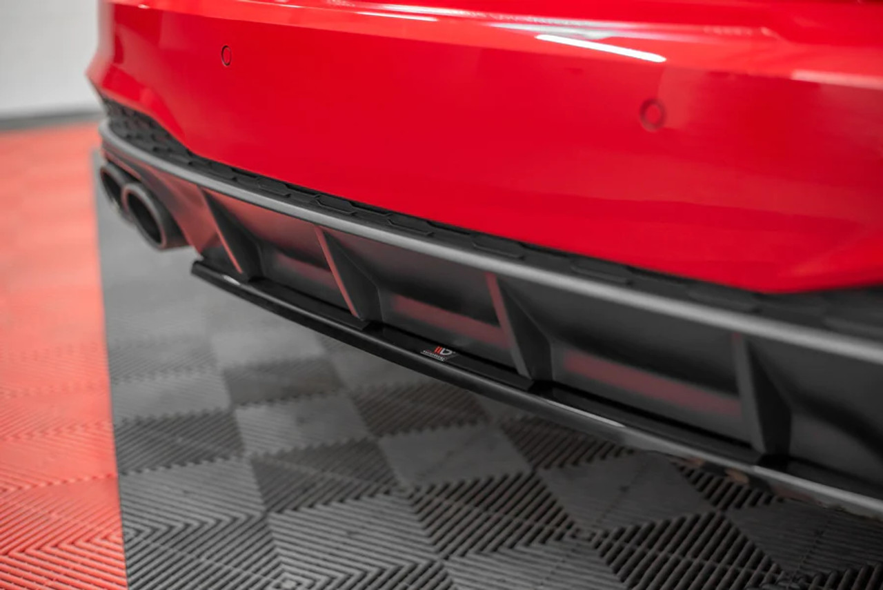 Maxton Design Central Rear Splitter for C8 S7