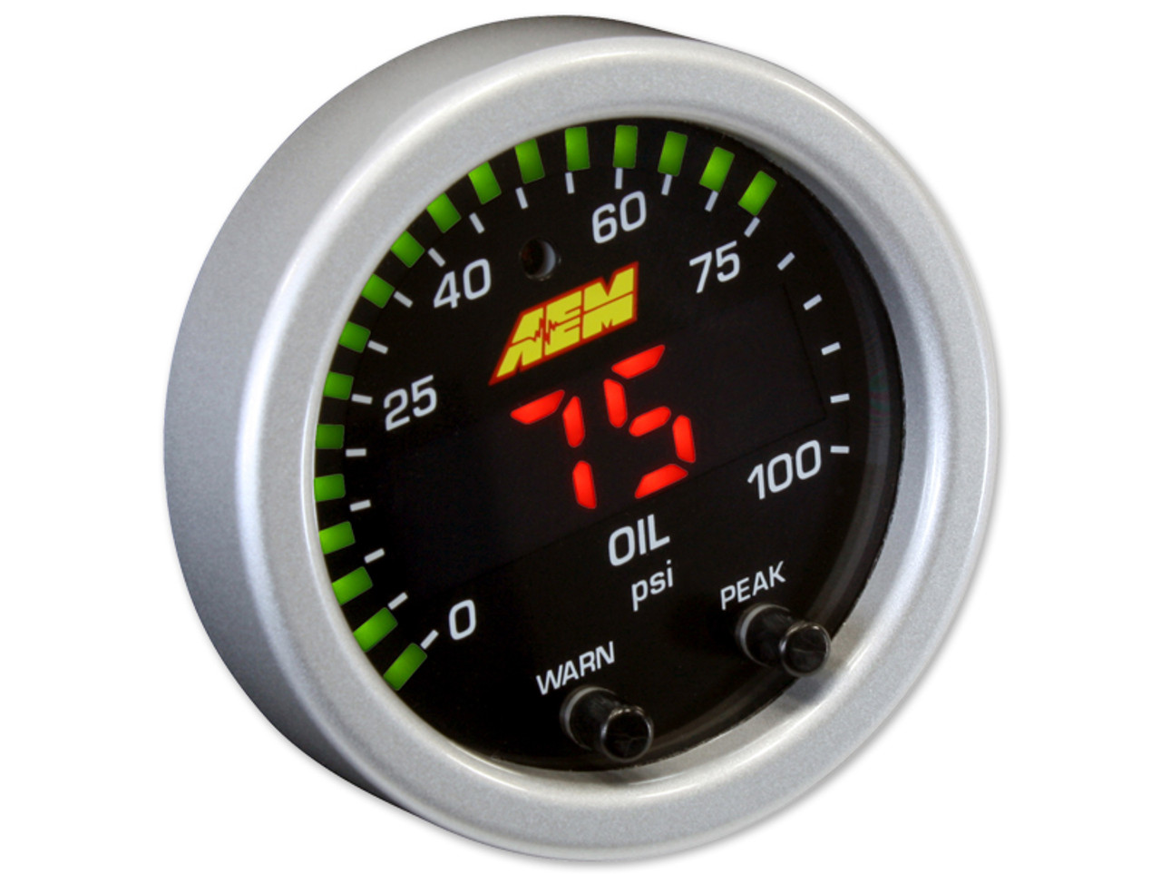 AEM X-Series Oil/Fuel Pressure Gauge 0-100PSI