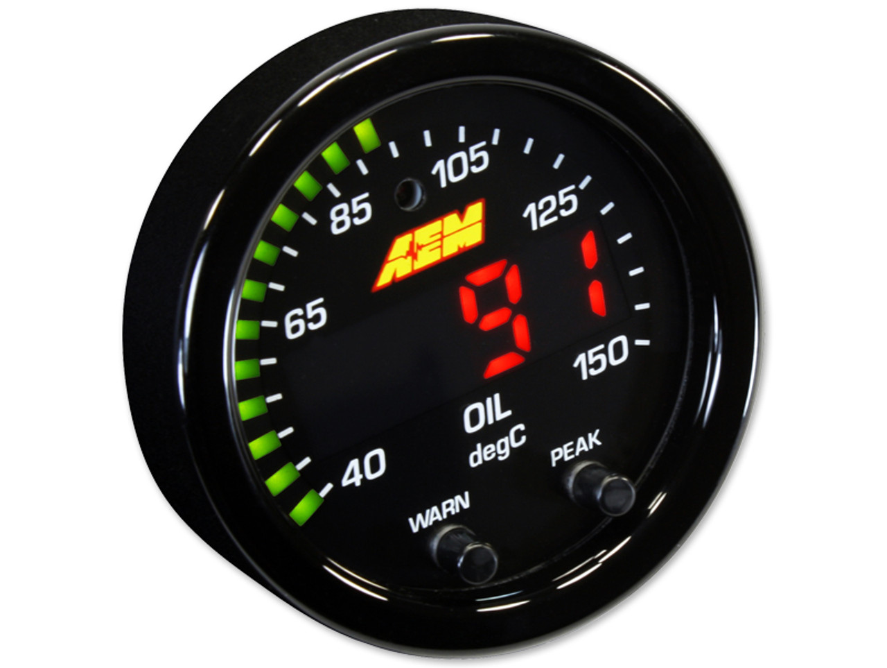 AEM X-Series Water/Trans/Oil Temp Gauge 100-300F