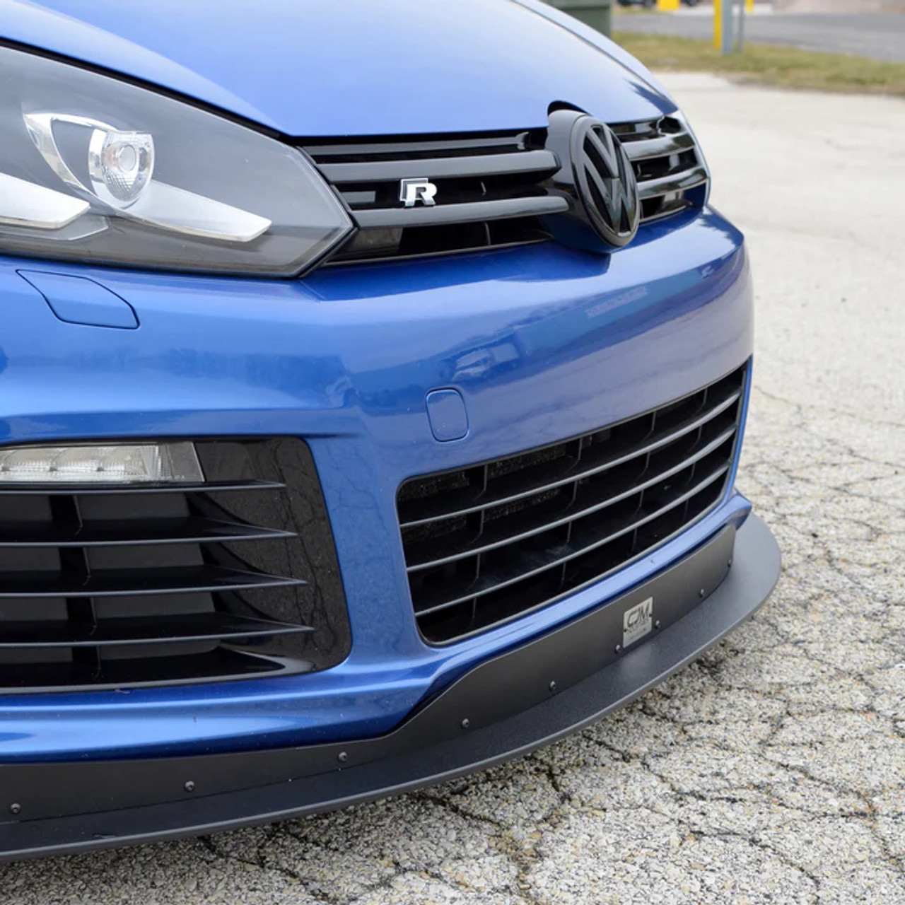 CJM Industries V2 Chassis Mounted Front Splitter w/ Air Dam for MK6 Golf R