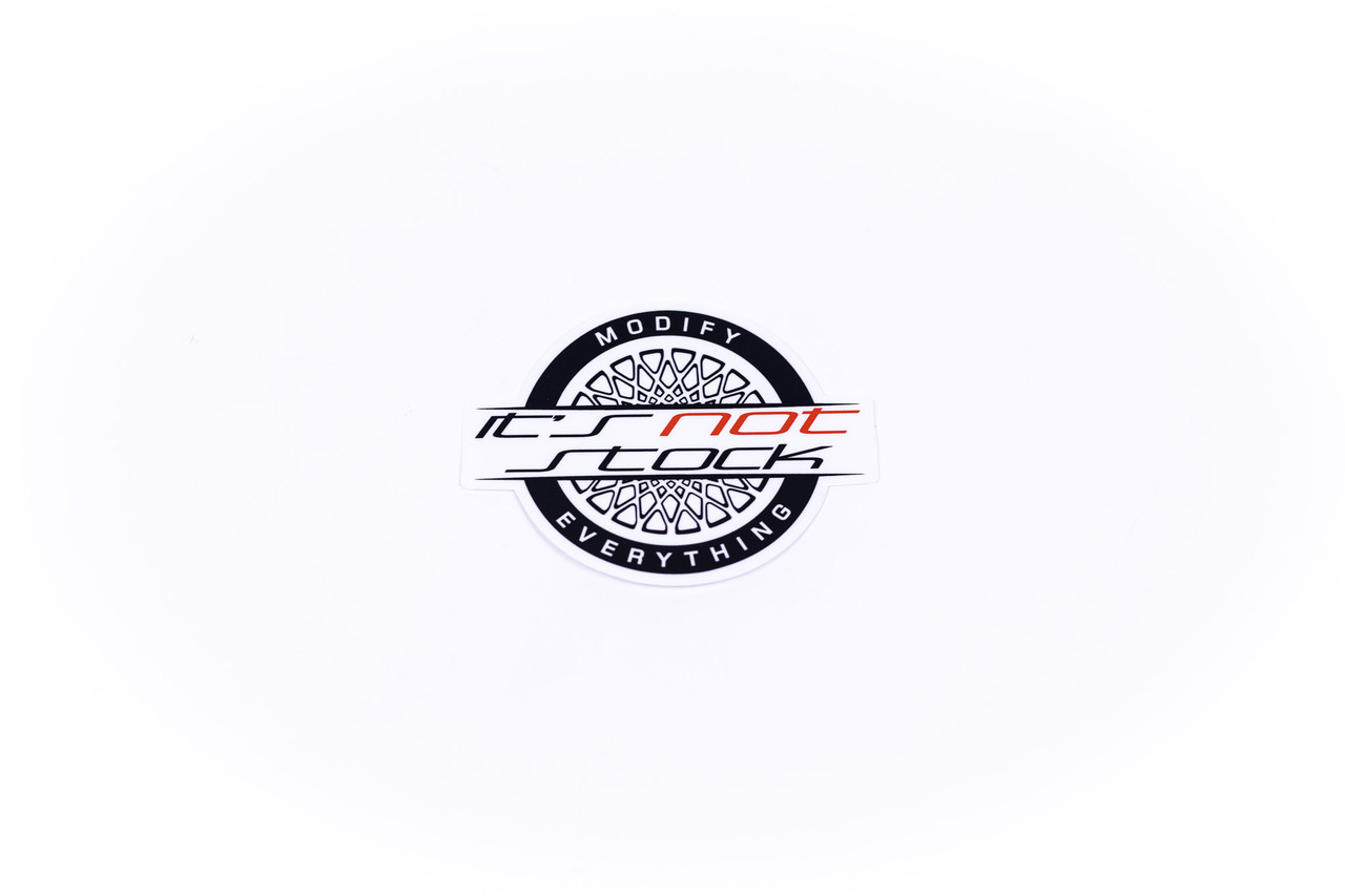 It's Not Stock Wheel Logo Sticker - Single