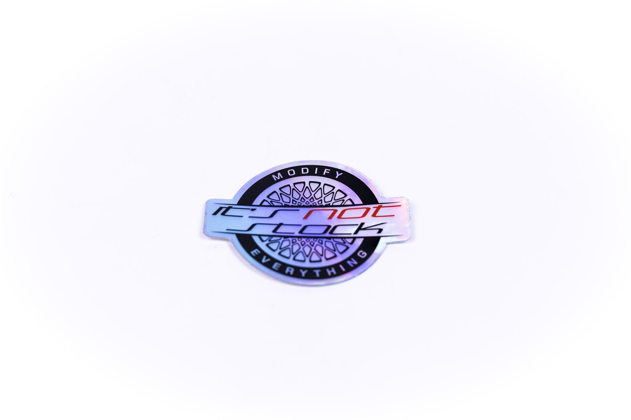 It's Not Stock Sticker Pack w/ Limited Edition Holographic Wheel Logo