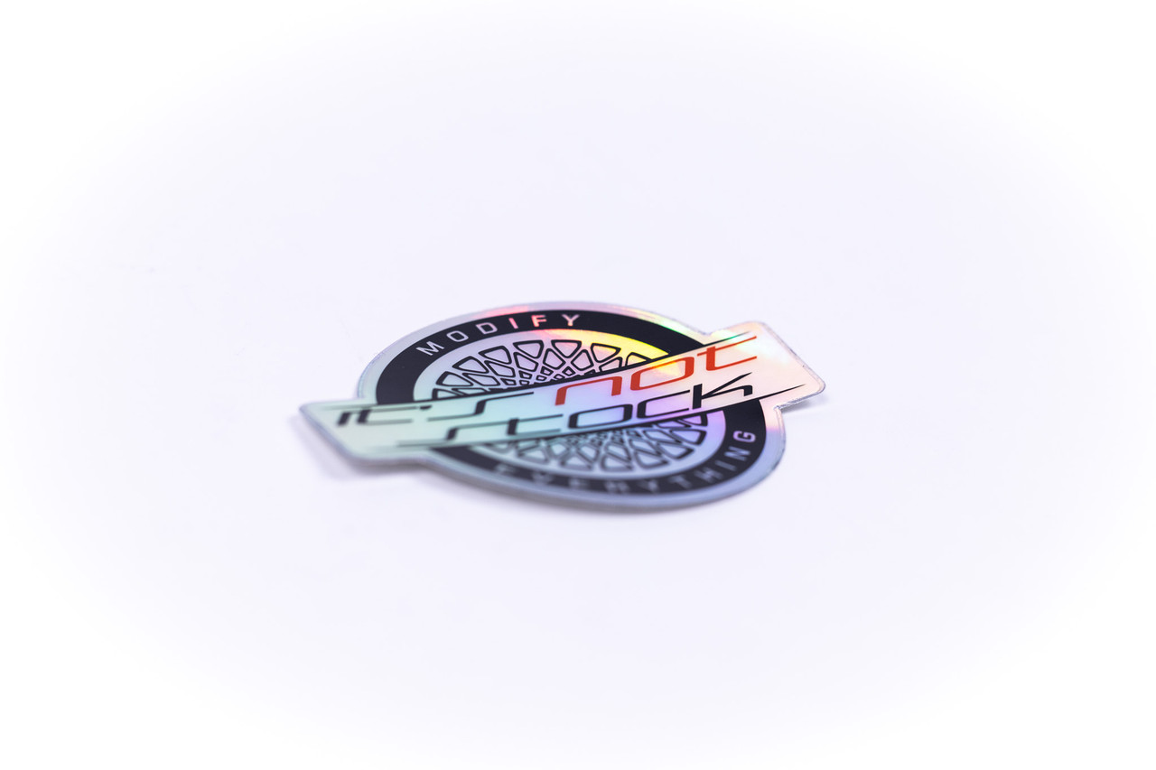 It's Not Stock Sticker Pack w/ Limited Edition Holographic Wheel Logo