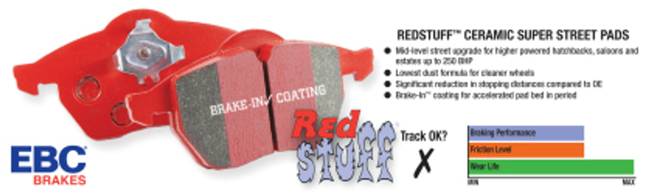 EBC Redstuff Front Brake Pads for Audi B8