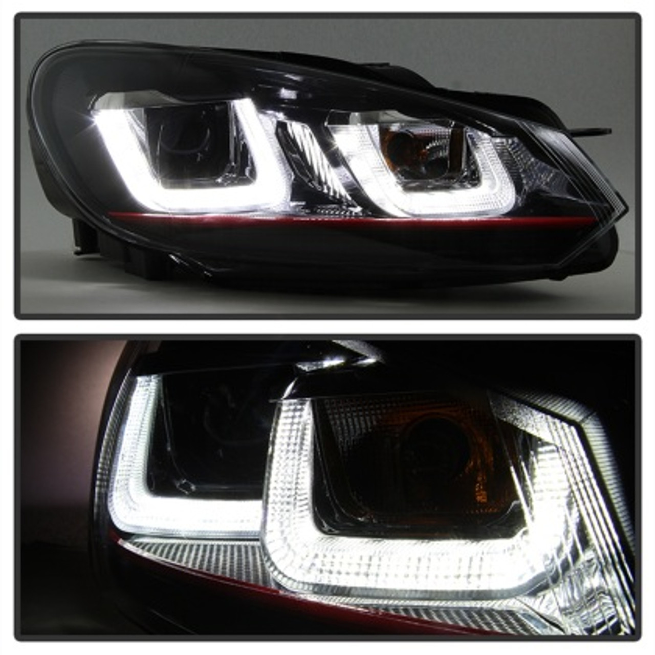 Spyder Version 3 Projector Headlights for MK6 Golf & GTI (Halogen Models Only)