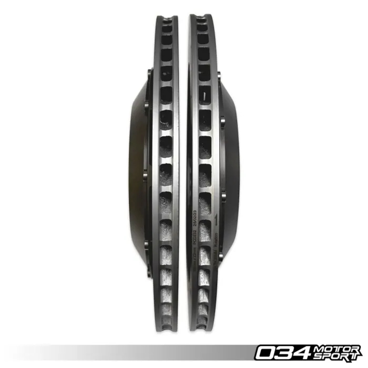 034Motorsport 2-Piece Floating 355mm Rear Rotor Upgrade Kit for MK8 Golf R & 8Y S3 & RS3