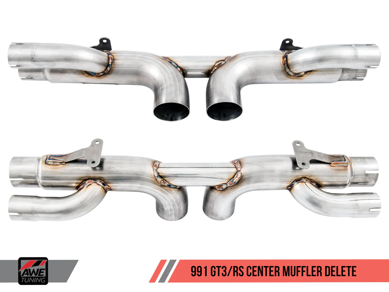 AWE Center Muffler Delete for 991.1 & 991.2 GT3 & GT3 RS