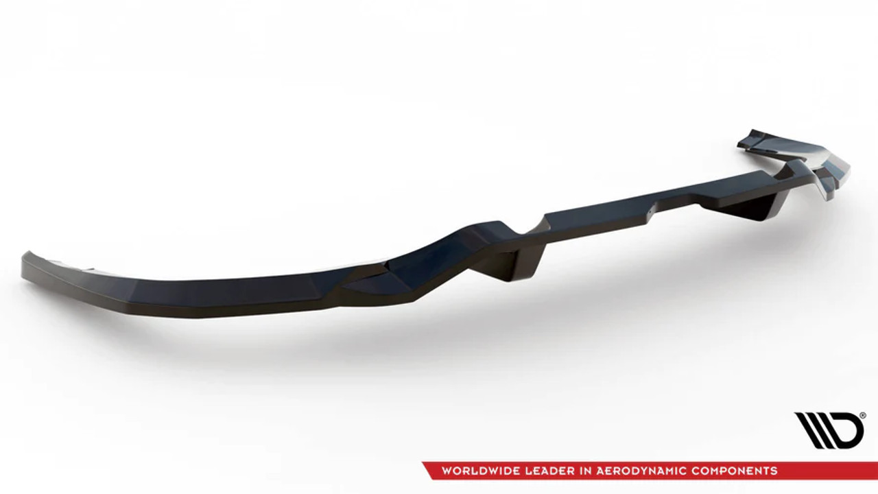 Maxton Design Central Rear Splitter w/ Vertical Bars for B9.5 SQ5 Sportback Facelift