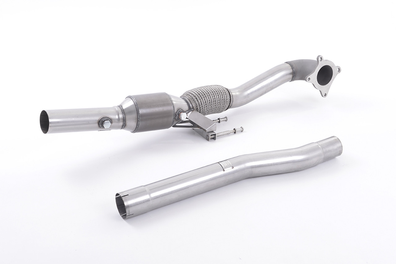 Milltek Cast Downpipe with HJS High Flow Sports Cat for MK5, MK6 & 8P 2.0T
