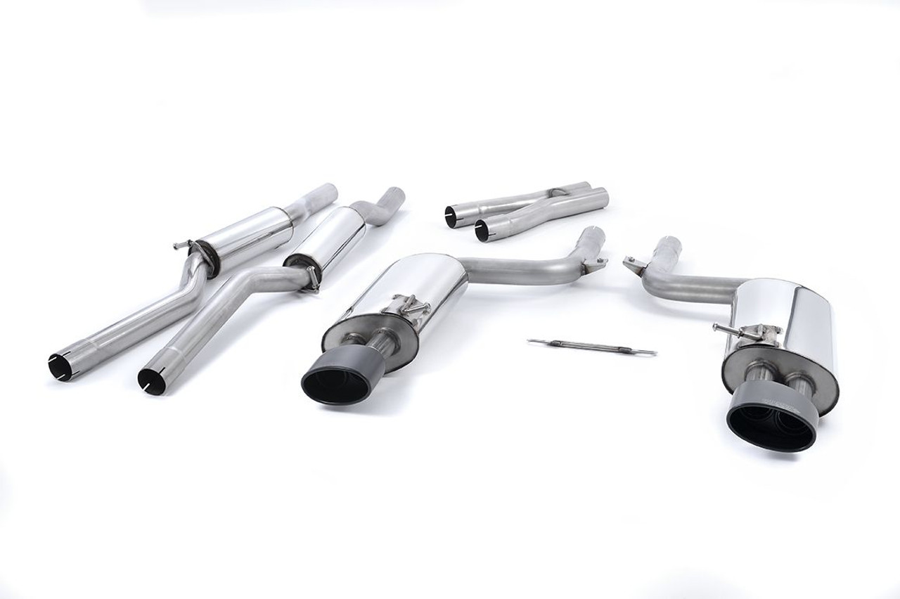 Milltek Resonated Catback Exhaust for B7 RS4 (Quieter) - Non-Valved