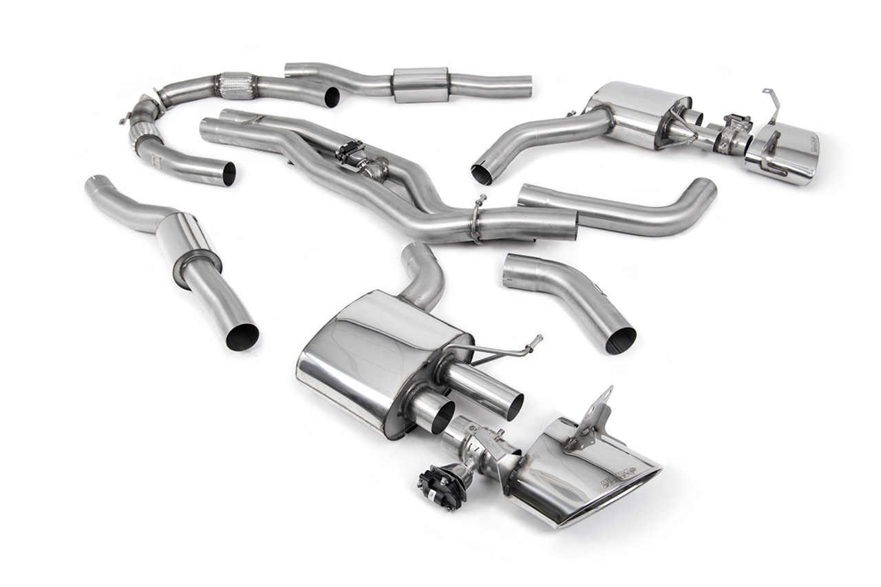 Milltek Resonated Catback Exhaust for C8 RS6 & RS7 (Quieter) - No Cutting Required