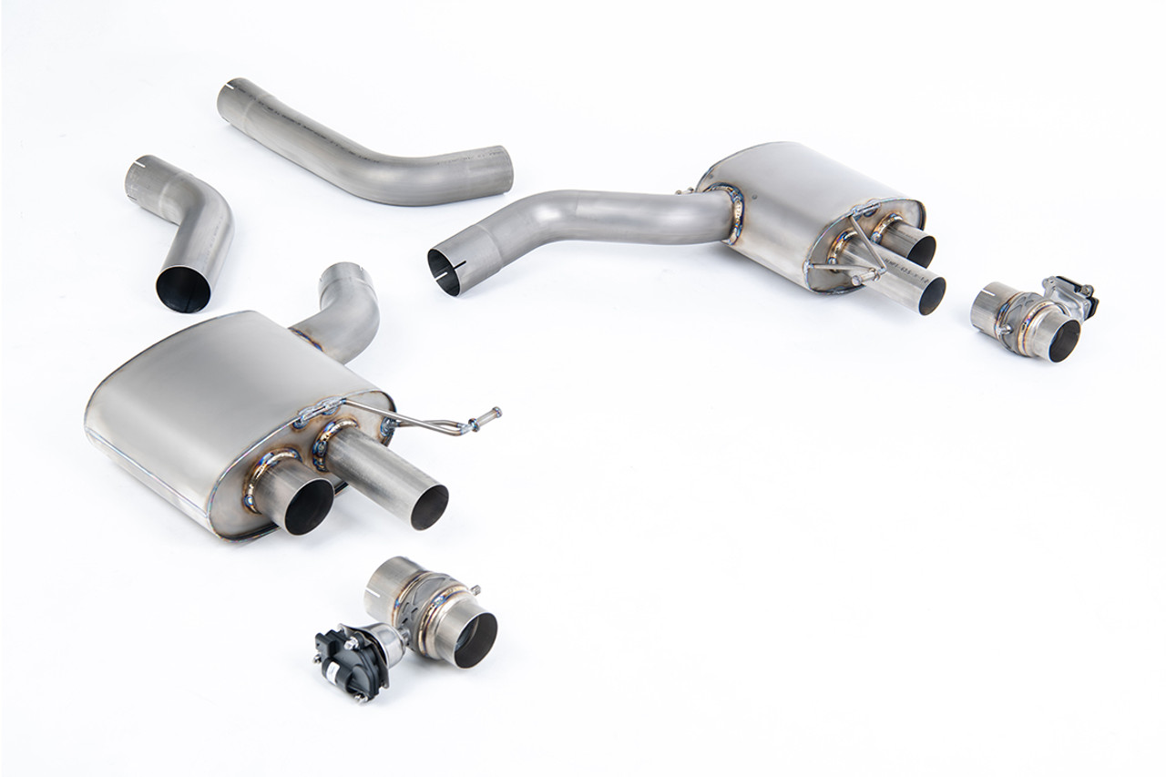 Milltek Upgrade Kit to Signature Series Titanium Axle Back System for C8 RS6 & RS7 w/ Milltek Exhaust