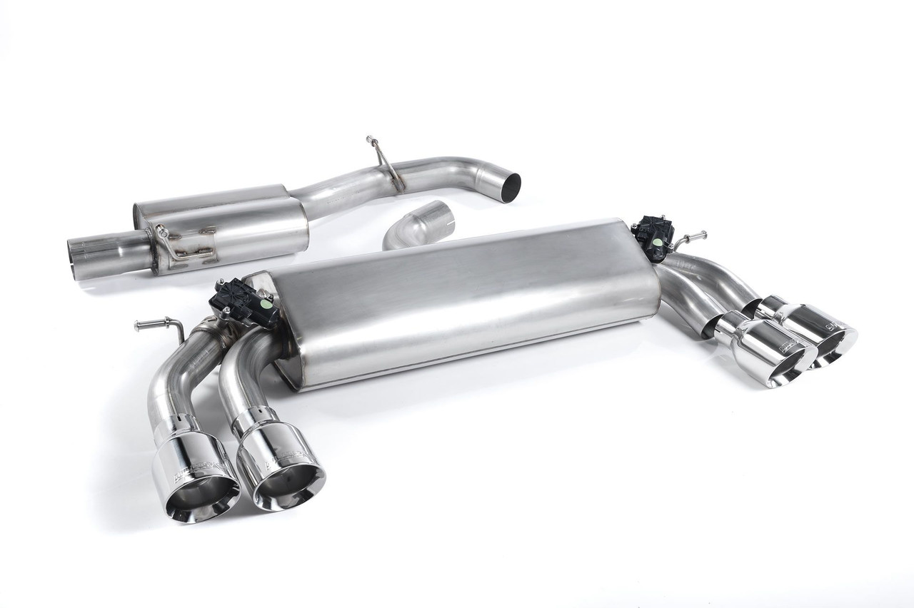 Milltek 3" Resonated & Valved Catback Exhaust for MK7 Golf R (Quieter)