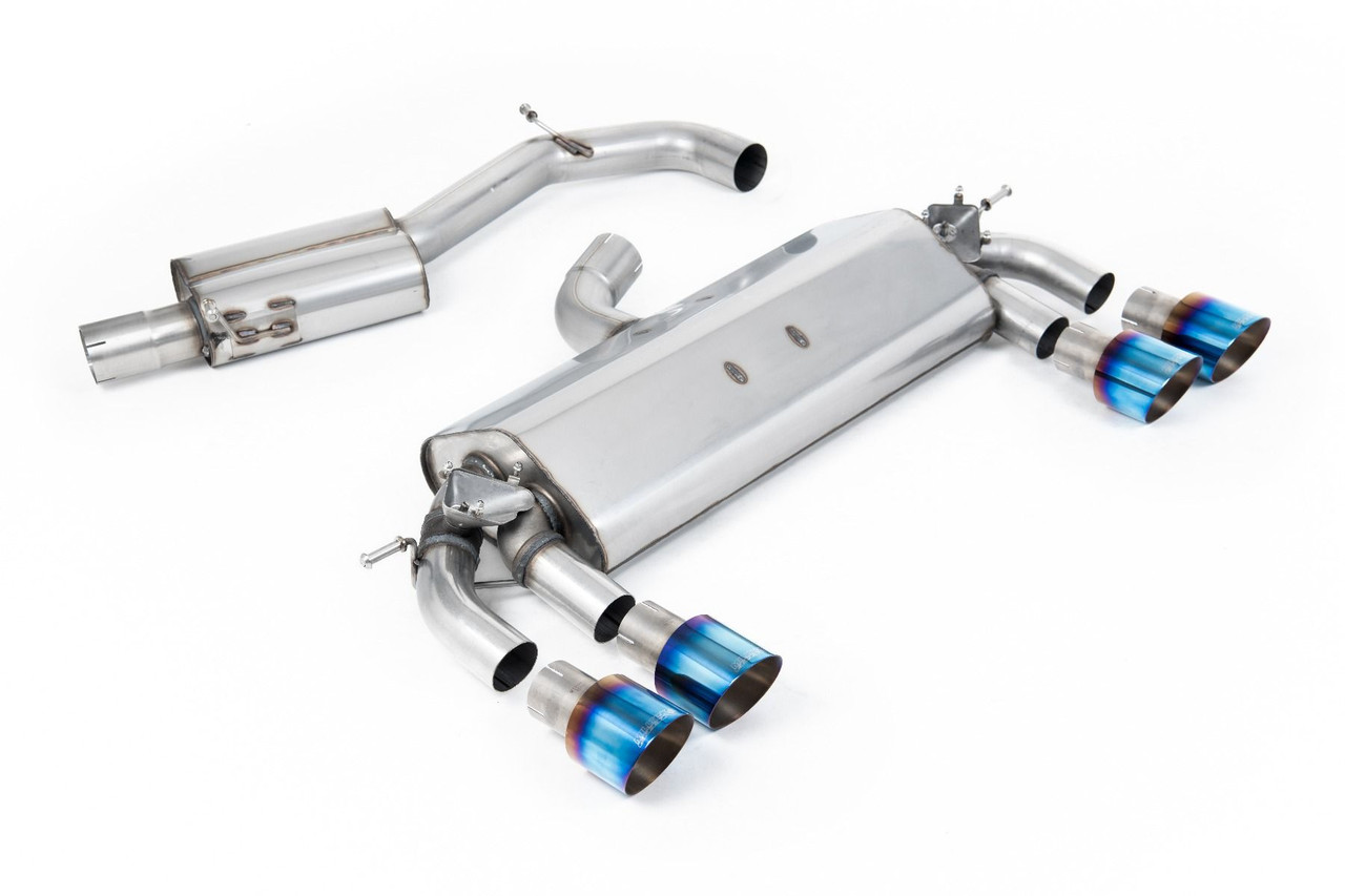 Milltek 3" Resonated & Valved Catback Exhaust for MK7 Golf R (Quieter)